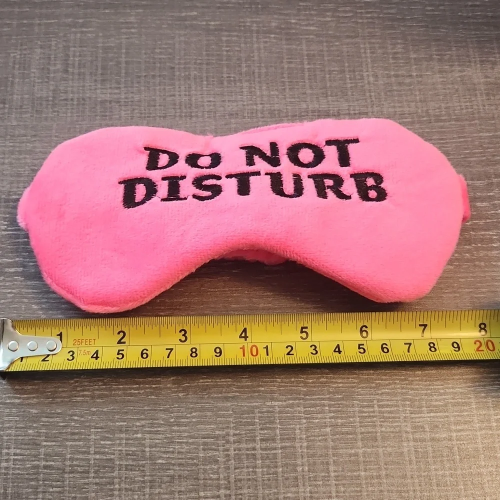 Super Soft Pink Sleep Mask with Fun Slogan